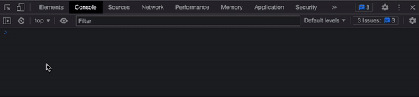 window.console.log on console